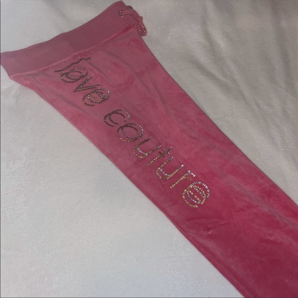 Juicy Couture Pink Velour Pants - Picture 4 of 9
